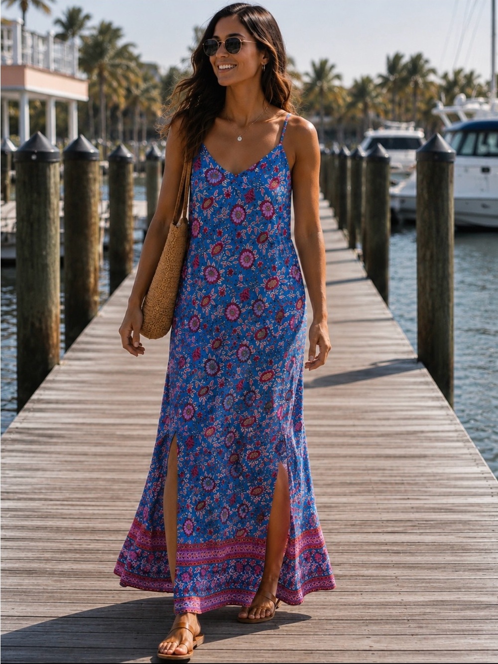 Arnhem Vibrant Floral Maxi Dress